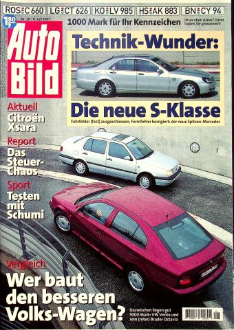 Deckblatt Auto Bild (28/1997)